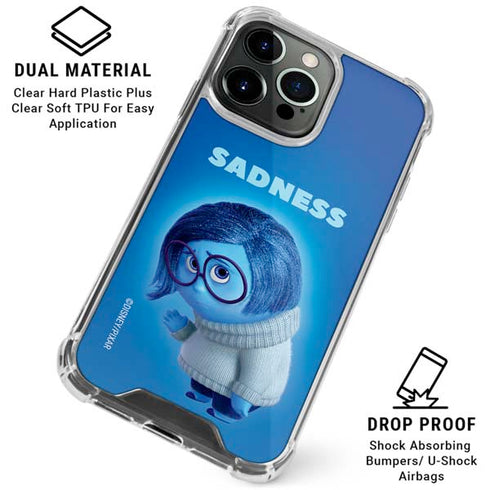 Disney Inside Out Sadness Portrait iPhone 15 Pro Clear Case